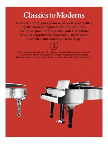 ספר תווים Denes Agay: Classics To Moderns 1