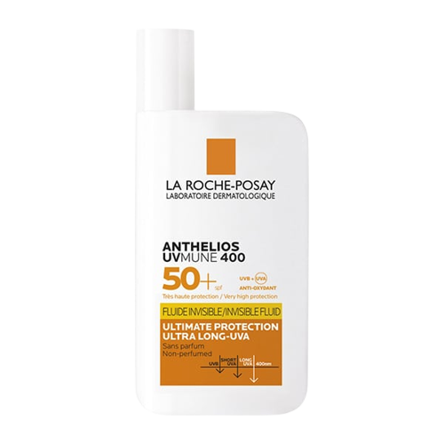 אנתליוס﻿﻿ פלואיד UVMUNE400 | תחליב פנים SPF50+‎ ללא גוון | 50 מ"ל | ANTHELIOS UVMUNE 400  לה רוש פוזה | LA ROCHE POSAY 
