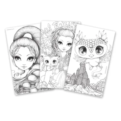 ערכת יצירה בצבעי מים כוללת עפרונות, צבעים ו 16 איורים לצביעה, מתאים גם לקחת לנסיעות