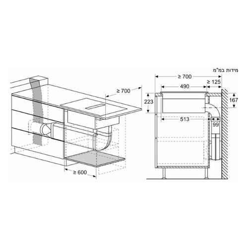 כיריים אינדוקציה 80 ס
