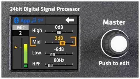 רמקול מוגבר עם שליטה מרחוק מתוצרת HK דגם SONAR 115 Xi