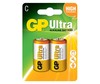 זוג סוללות בגודל GP Ultra Alkaline C 