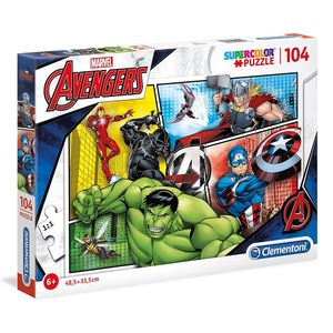 פאזל 104 חלקים הנוקמים גיבורי על קלמטוני - Clementoni 27284 Avengers