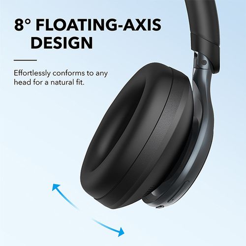 אוזניות קשת On-Ear Anker Soundcore Space One בצבע שחור
