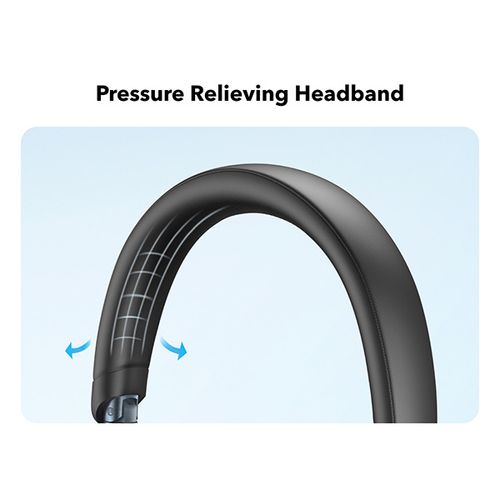 אוזניות קשת On-Ear Anker Soundcore Space One בצבע שחור