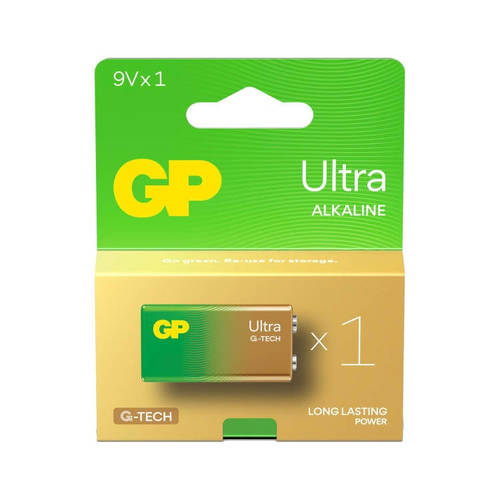 סוללת 9V לא נטענת  Ultra Alkaline של חברת 6LR61 GP