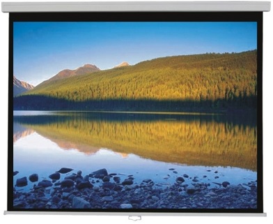 מסך הקרנה ידני קפיצי 244X244 ס"מ SinoScreen M244
