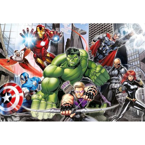 פאזל 104 חלקים מקסי גיבורי על קלמטוני - Clementoni Avengers 23688