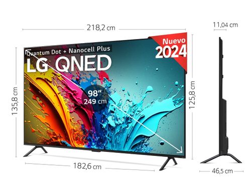 טלוויזיה 98 אינץ' LG QNED QNED89 , טלוויזיה חכמה 4K , ‏2024  98QNED89T6A אל ג'י