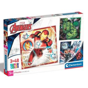 פאזל הנוקמים 3X48 חלקים קלמנטוני - Clementoni 25315 Marvel Avengers
