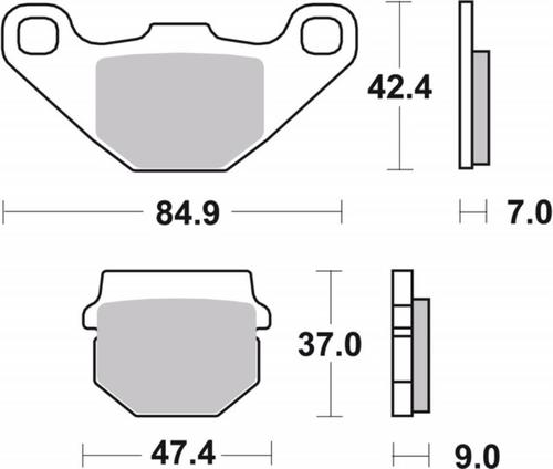 ‏רפידות בלם אופנוע Brembo 07KA0717
