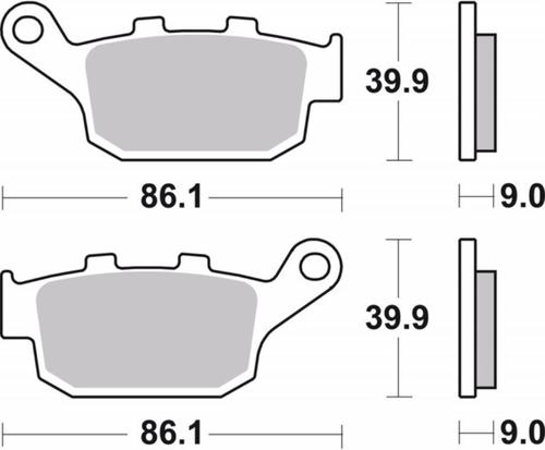 ‏רפידות בלם אופנוע Brembo 07HO53SP