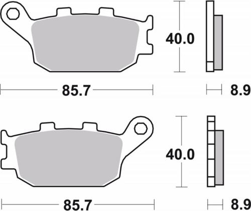 ‏רפידות בלם אופנוע Brembo 07HO3607