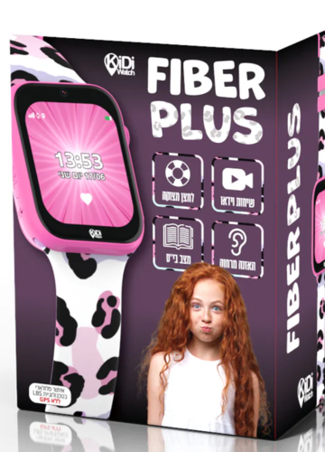 KidiWatch Fiber Plus החדש שעון טלפון חכם 2 רצועות במארז