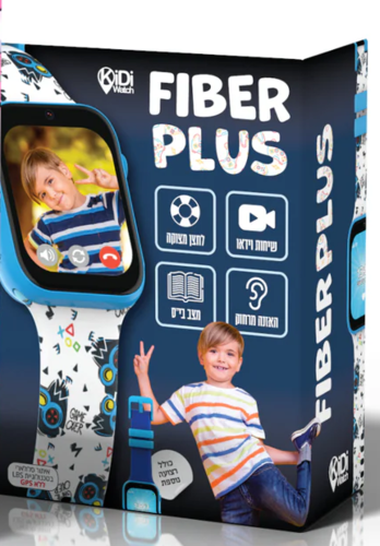 KidiWatch Fiber Plus החדש שעון טלפון חכם רצועות במארז