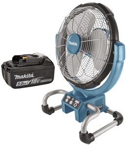 מאוורר AC/18V נטען/חשמלי 330 מ"מ 3 מהירויות כולל סוללה 5.0 אמפר (ללא מטען) MAKITA DCF300 מקיטה
