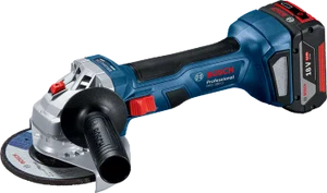 משחזת זווית נטענת 18V כולל 2 סוללות 18V 4Ah ומטען במזוודה דגם GWS 180 בוש