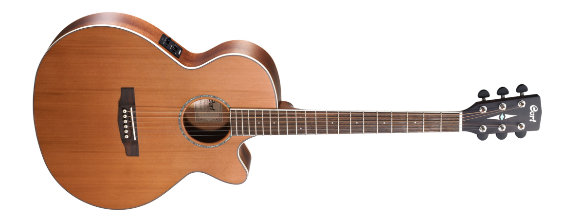 גיטרה אקוסטית מוגברת CORT SFX-CED NS CUTAWAY