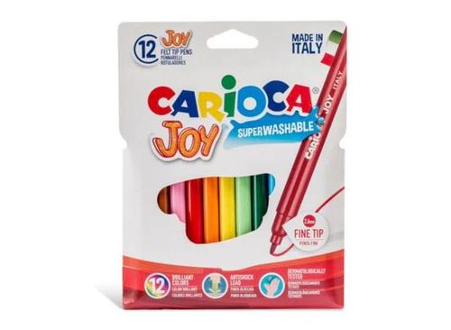 סט 12 טושים דקים רחיצים לילדים JOY CARIOCA