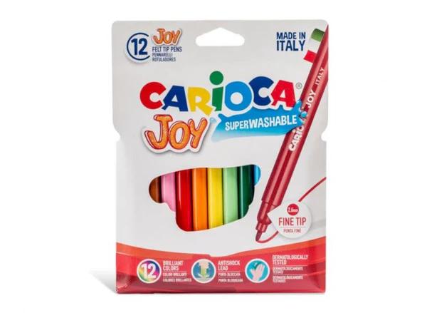 סט 12 טושים דקים רחיצים לילדים JOY CARIOCA