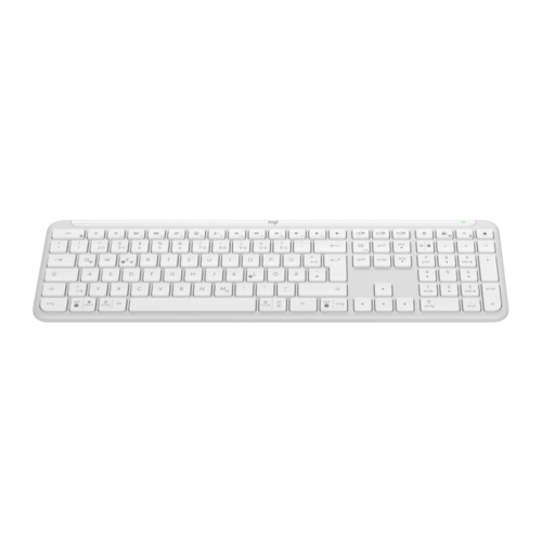 מקלדת גיימינג אלחוטית – K950 SLIM מבית Logitech בצבע Off-white