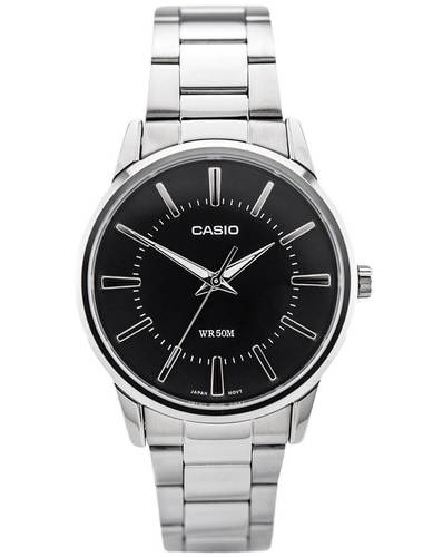 שעון יד אנלוגי לגברים עם רצועת Stainless Steel כסופה Casio MTP-1303D-1AVDF