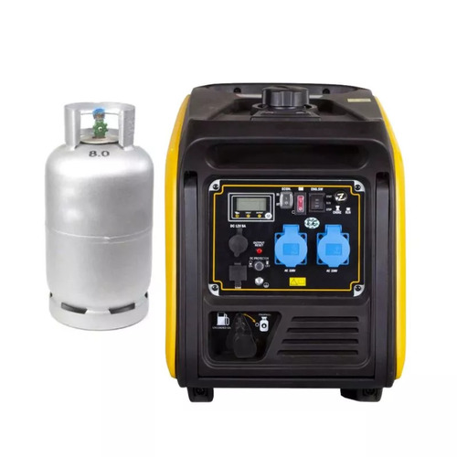 גנרטור אינוורטר מושתק בנזין או גז 3900W מניע בשלט רחוק מבית Kompak 