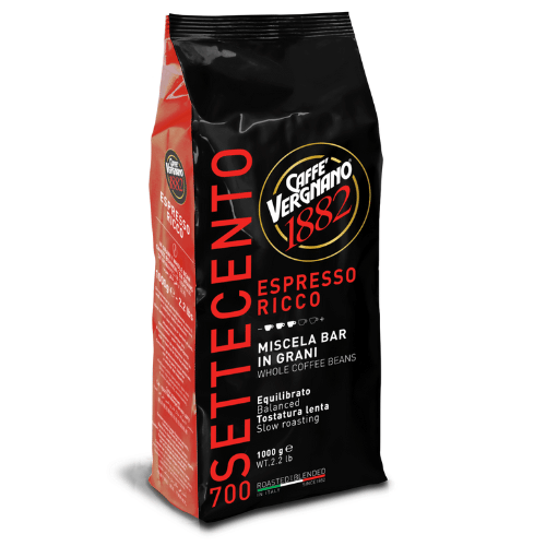 1 ק”ג פולי קפה וריניאנו אספרסו ריקו Caffe Vergnano 700