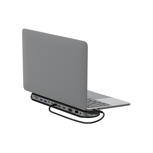 תחנת עגינה אוניברסלית USB-C 11-IN-1 כסוף