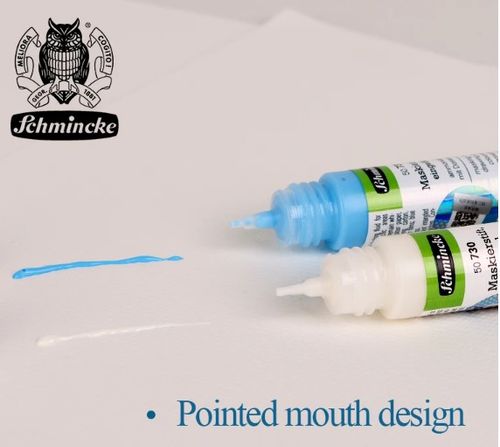 נוזל מיסוך מסקינג לצבעי מים Masking Fluid/Drawing gum (לבן/תכלת/25מ