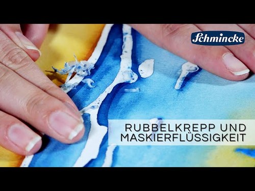 נוזל מיסוך מסקינג לצבעי מים Masking Fluid/Drawing gum (לבן/תכלת/25מ