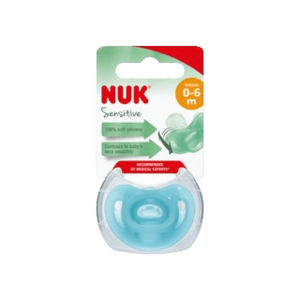 מוצץ נוק סנסיטיב NUK Sensitive | סיליקון 0-6 חודשים | כחול |