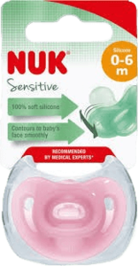 מוצץ נוק סנסיטיב NUK Sensitive | סיליקון 0-6 חודשים |