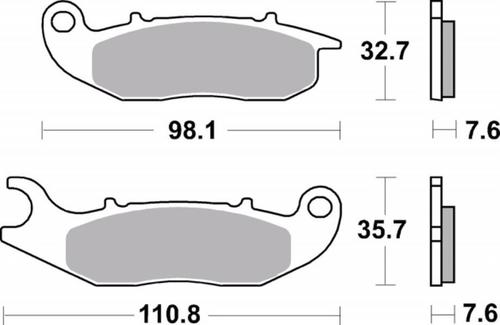 ‏רפידות בלם אופנוע Brembo 07GR03CC
