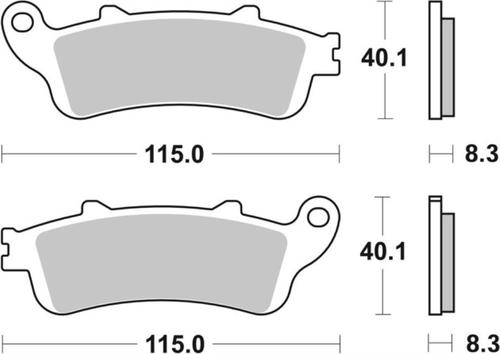 ‏רפידות בלם אופנוע Brembo 07072XS