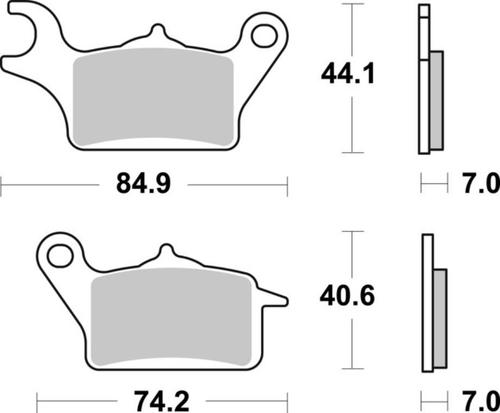 ‏רפידות בלם אופנוע Brembo 07122CC