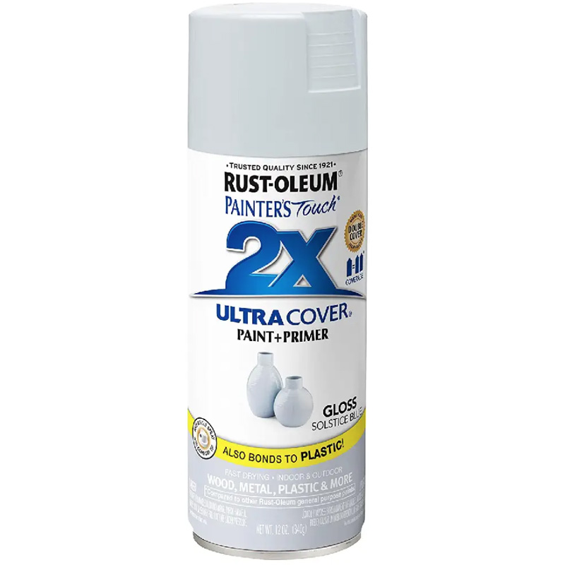 ספריי צבע כחול שמיימי 340 גרם - 2X ULTRA COVER Solstice Blue Rust-Oleum 342060