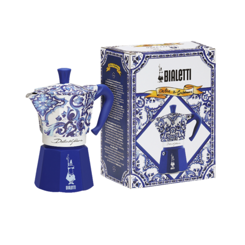 מקינטה מהדורה מיוחדת מוקה אקספרס 6 כוסות Moka Express Dolce & Gabbana 6 Cups Bialetti