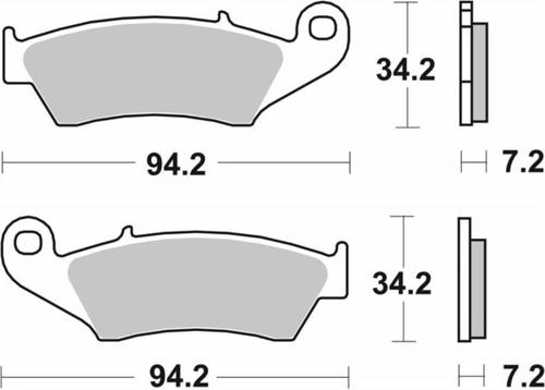 ‏רפידות בלם אופנוע Brembo 07KA17SD