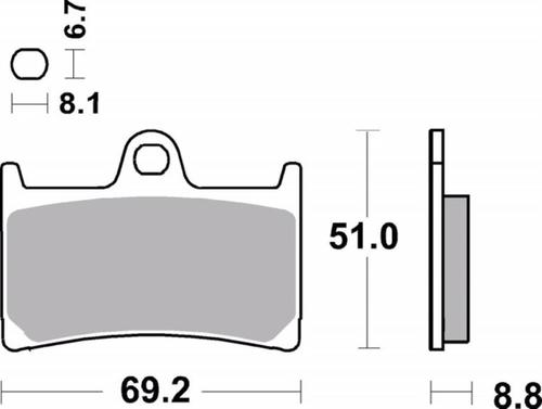 ‏רפידות בלם אופנוע Brembo 07YA23SA