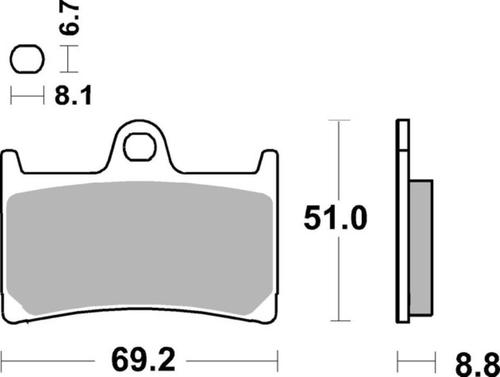 ‏רפידות בלם אופנוע Brembo 07077XS