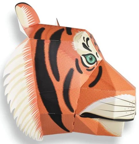 ערכת אומנות בנייר - ראש טיגריס