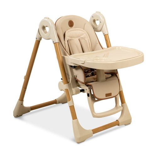 כסא אוכל BÉBÉ דגם woody בז' עץ