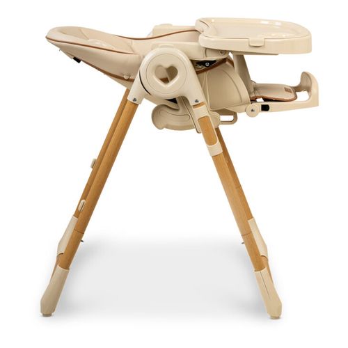 כסא אוכל BÉBÉ דגם woody בז' עץ