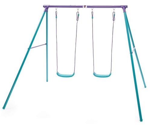 מתקן נדנדות כפול עשוי מתכת