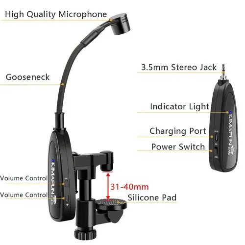 מיקרופון אלחוטי לכינור דגם Freedom G6100G