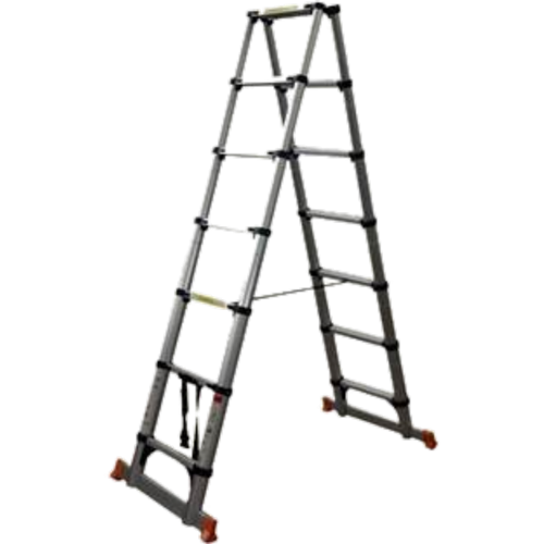 סולם טלסקופי 18 שלבים דגם KR-5.2 DUBLE X מבית Krauss 