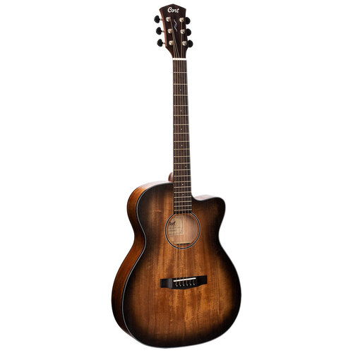 גיטרה אקוסטית מוגברת + נרתיק CORT CORE-OC AMH OPBB Mahogany