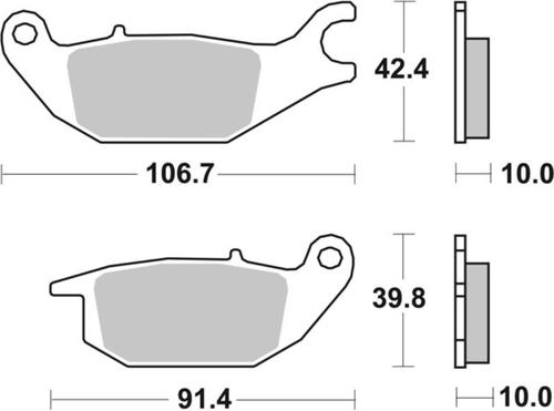 ‏רפידות בלם אופנוע Brembo 07110CC