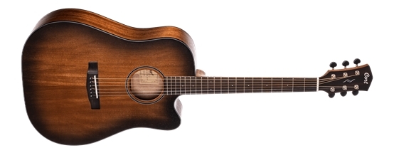 גיטרה אקוסטית מוגברת + נרתיק CORT CORE-DC AMH OPBB Mahogany